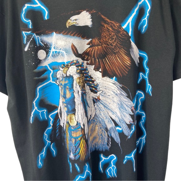 USA Thunder Black Eagle Brazos Sportswear Oversized T-shirt - Picture 5 of 10